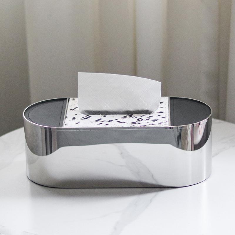 轻奢皮革仿毛金纸巾盒摆属马PNM件创意酒店样板间尚抽纸盒收时纳