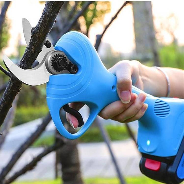 工作时间长园艺剪 30mm电动大口径修枝剪 手持式锂电果树修剪机