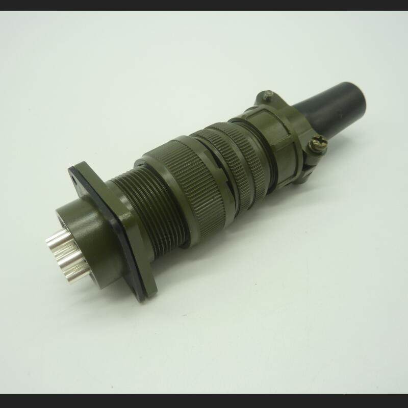 MS25015系列MS3106A0-5YMKP连接器1公头母对接7P防水航空座插头