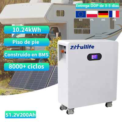 51.2V 200ah 5kwh 10kwh 15kwh Batería montada en el suelo