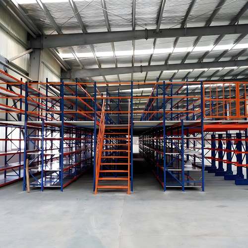 中鼎工仓547业货架库仓储阁平台二层建钢楼结构重型置物架搭多层