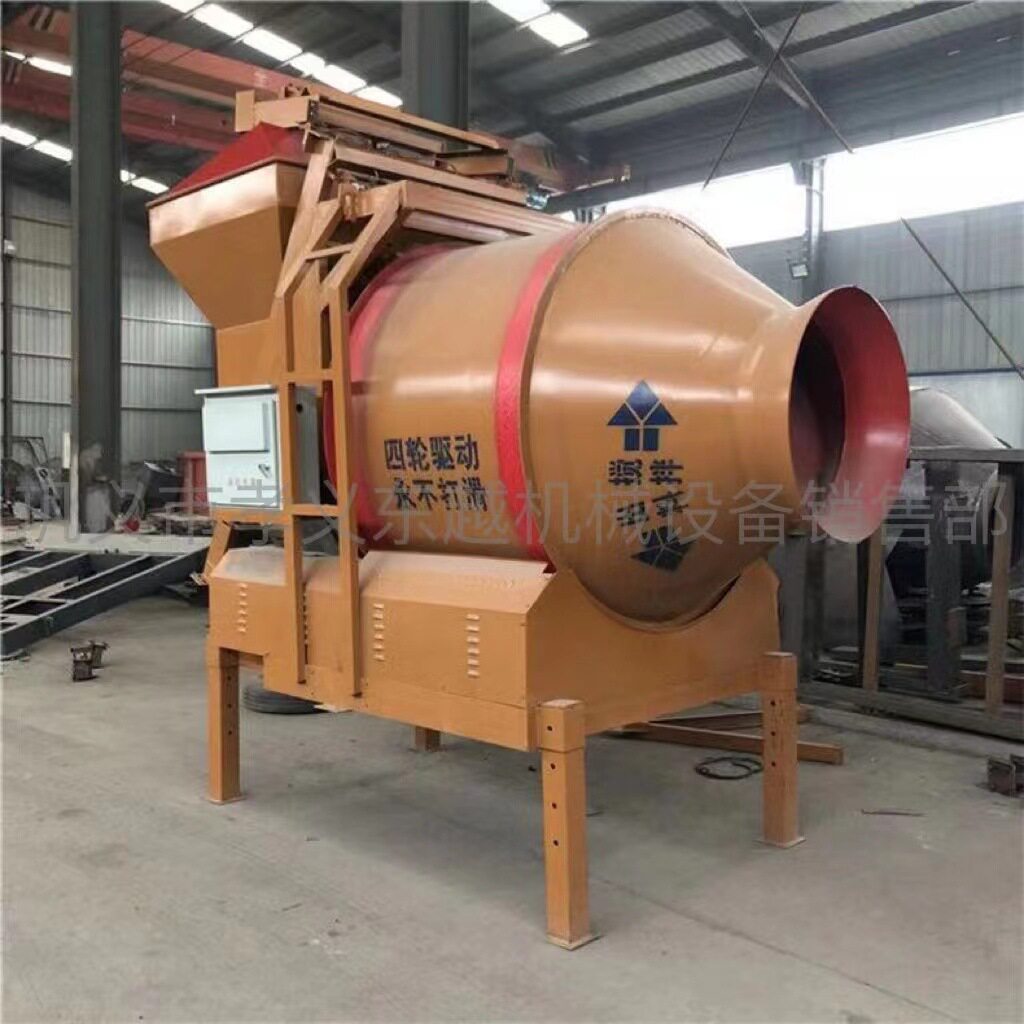 东越JZC自动上料滚筒水泥砂浆搅拌机全自动混凝土搅拌机建筑机械