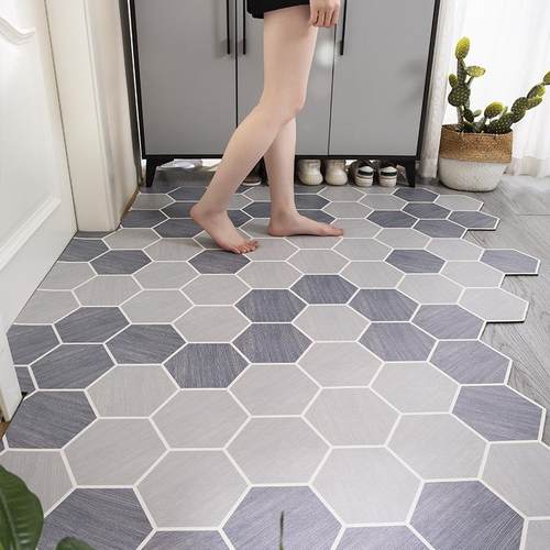 P66D入户门地皮革门垫垫pvc可擦洗垫高关端门防滑皮革脚垫可裁剪