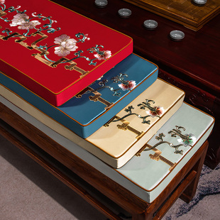 长凳子垫子沙f发海绵垫套加厚实木长椅坐垫长方形长条板凳垫可拆