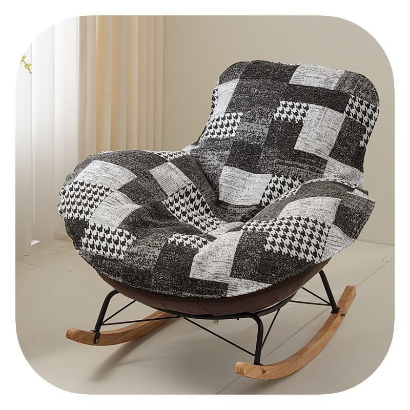 摇摇椅单人沙发垫单个椅子替换y套罩盖布摇椅懒人躺椅垫坐垫防滑