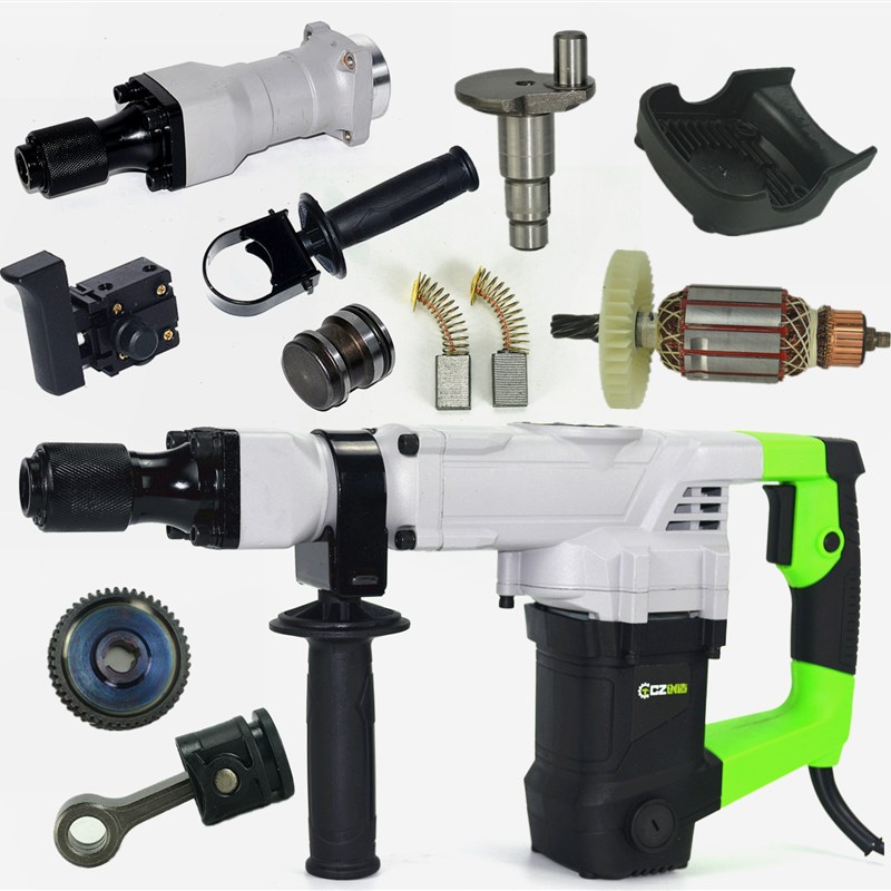 创造雷亚坦克G3702电镐转定子活塞连杆铁头机壳手柄碳刷开关壳