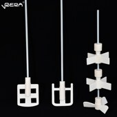 定制聚四氟乙烯搅拌棒 螺旋桨三叶四叶四氟搅拌棒 双层推进式