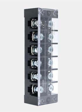 TBC-6006接线端子排板6位6P/60A压线柱大电流固定式接线盒连接器