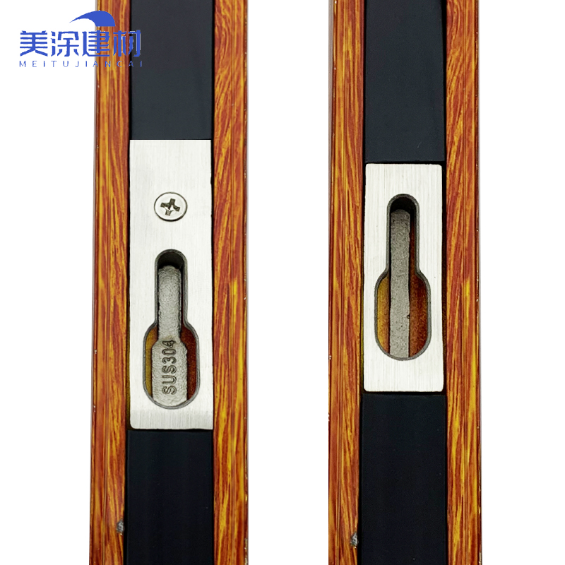 断桥铝合金阳台门厨房推拉门移门锁扣锁座不锈钢加厚耐用搭扣钉扣