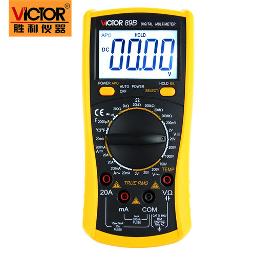 胜利VC89A/VC89B数字万用表 多用表 万用电表 万能表 带测温