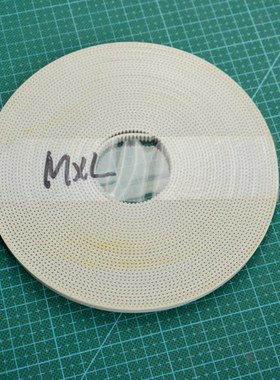 3D印表机配件 MXL -6开口同步带 聚氨酯钢丝增强 频宽6mm 白色
