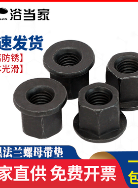 法兰螺母带垫加高六角带介模具压板螺帽M8M10M12M14M16M20M22M24