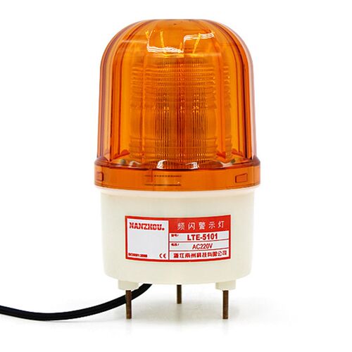 南洲LED警示灯LTE-5101爆闪光信号灯频闪灯指示灯220V24v