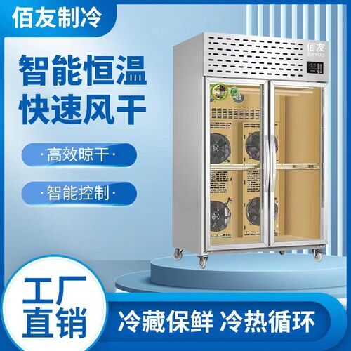 佰友晾鸭柜智能晾胚柜烤鸭风干机烧鹅H柜吹皮烤鸡凉皮柜冷藏商用