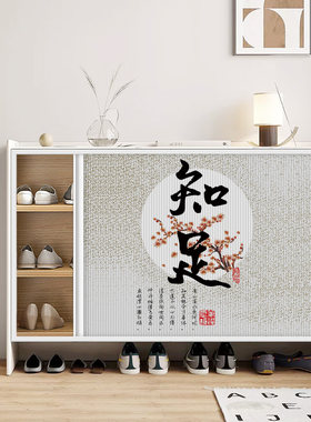 家用柜子遮挡帘遮丑神器衣柜书柜A无门折叠简易橱柜防尘布帘免打