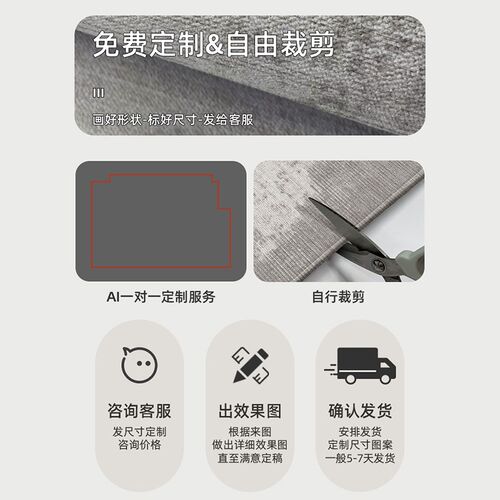 现代简约风地垫门口地毯门口垫可擦F免洗进门玄关地垫入户地毯定