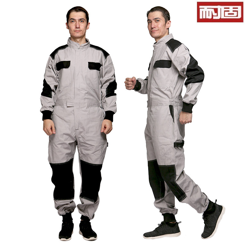 全棉连体工作服男套装机修连体衣防F尘耐磨劳保服工作服定制防护