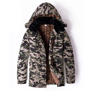中长款迷彩棉服男冷n库防寒服套装劳保服棉袄棉裤大码加厚宽松