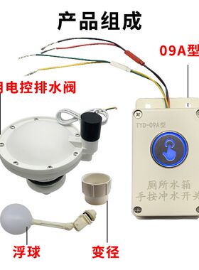 学校沟槽b厕所自动冲水箱改手按电控冲水每个蹲位都可控制改造简