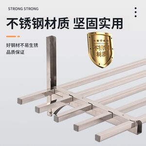 不锈钢车库墙上置物架家庭储藏间壁E挂组装架地下室悬空防潮货架
