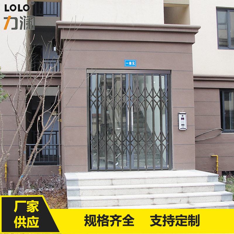 建筑不锈钢彩色防盗门可