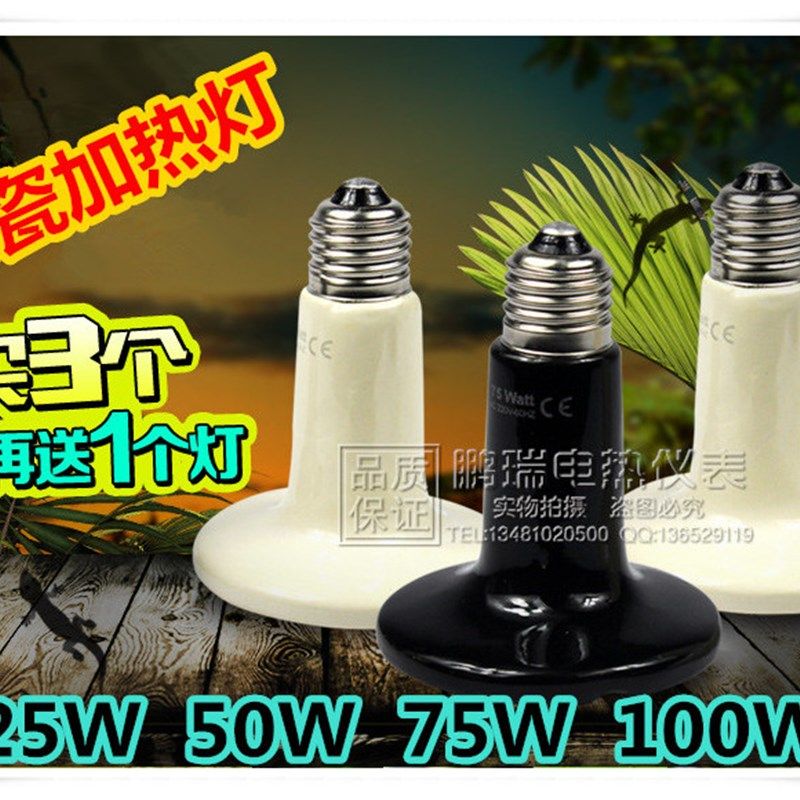 爬虫陶瓷加热灯陆龟蜥蜴蜘蛛蛇宠物加热保温灯25W/50W/ 75W/100W,工业油品/胶粘/化学/实验室用品,马弗炉/电阻炉/实验炉,淘宝优惠券,粉丝福利购,淘宝优惠卷