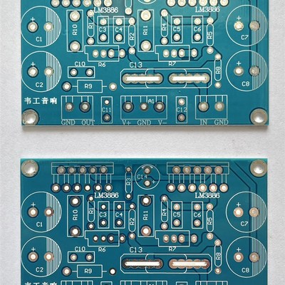 LM3886两并单声道功放板 PCB空板 一对价