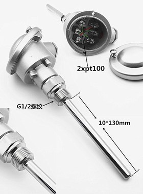 代替德国JUMO温度传感器2xPT100 902002/20热电阻 测温探头