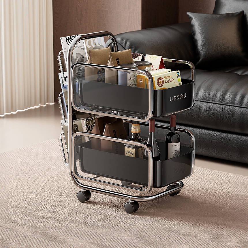 零食小推车夹缝置物架