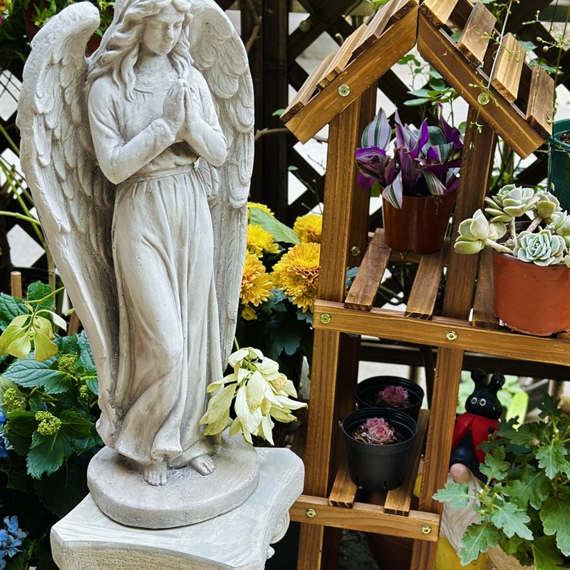 欧式树脂人物艺术天使雕塑女神雕像家居装饰品落地大摆件花园摆件