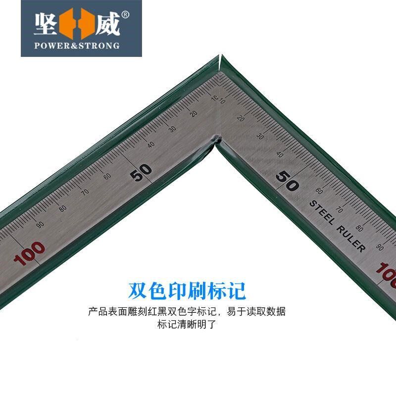 不锈钢角度尺角尺木工拐尺L型板尺90度直角尺木工靠尺宽座角尺