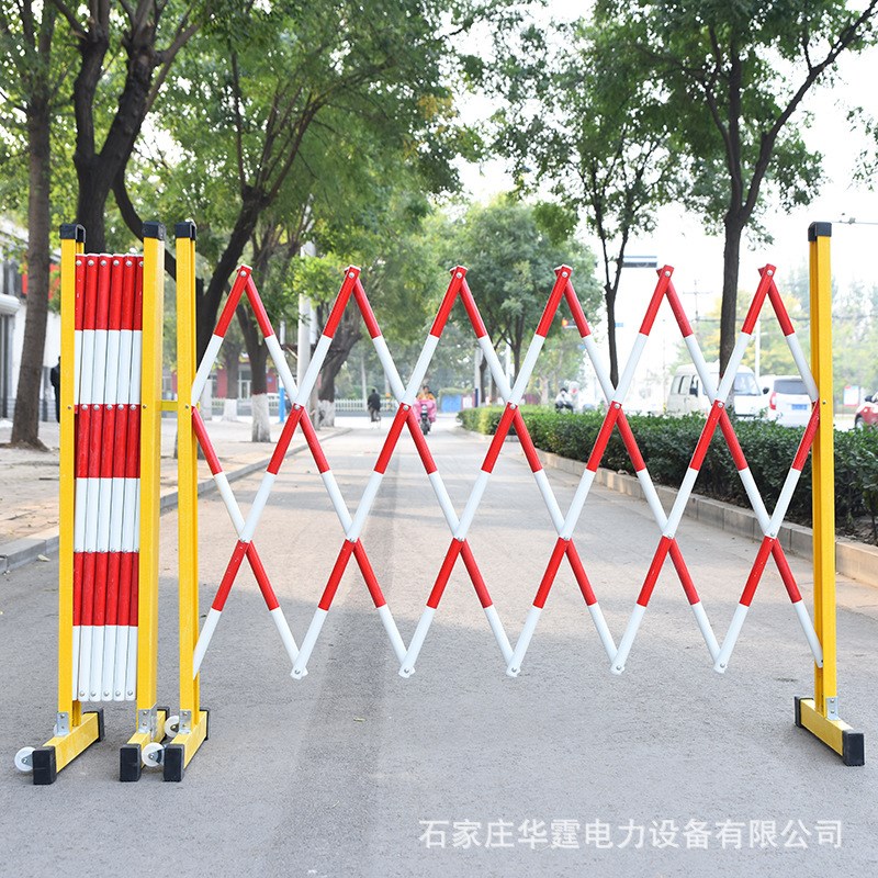 玻璃钢管式绝缘伸缩围栏安u全学校隔离围挡电力围栏可移动式防护
