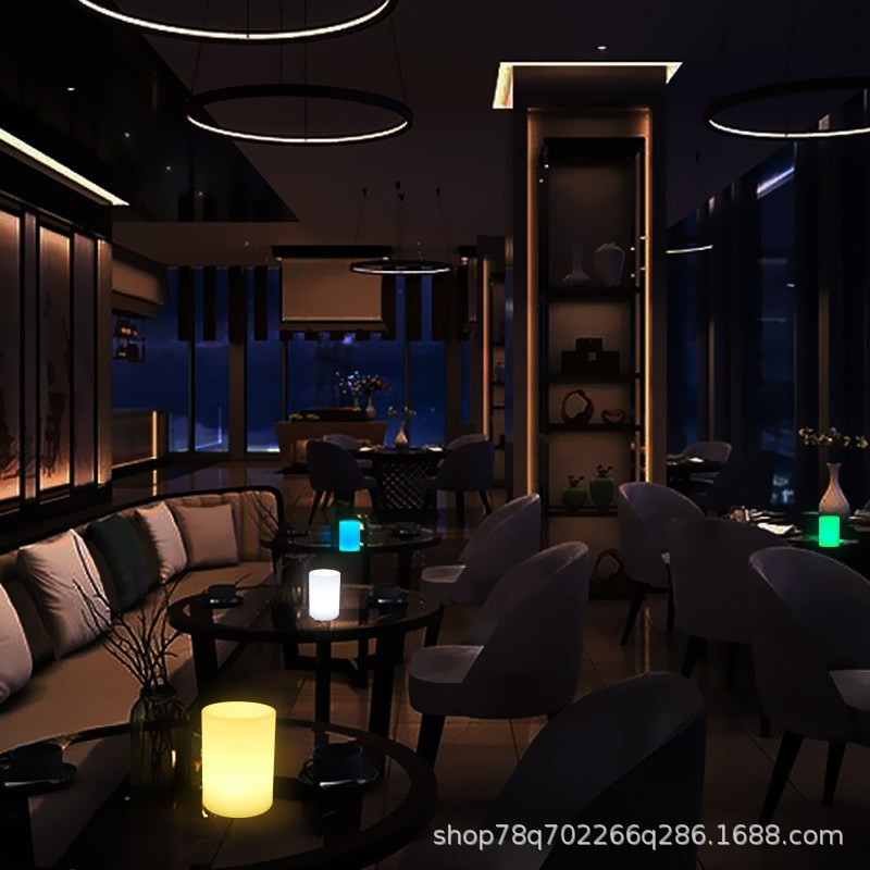 led充电酒吧台灯创意夜店咖啡厅KTV装饰蜡烛吧R台灯酒吧桌灯小夜