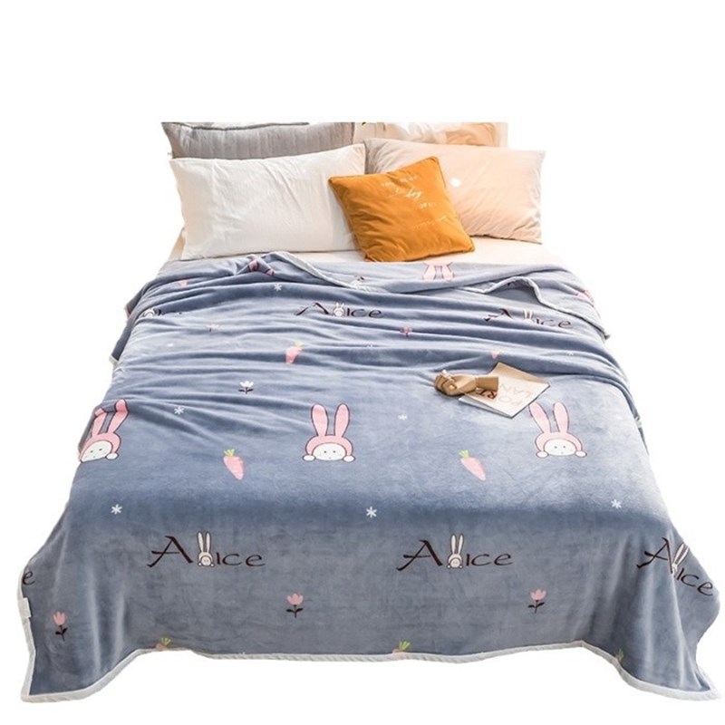 加厚云貂绒空调毯法莱绒毛毯G优质云貂绒毯子礼品毛毯