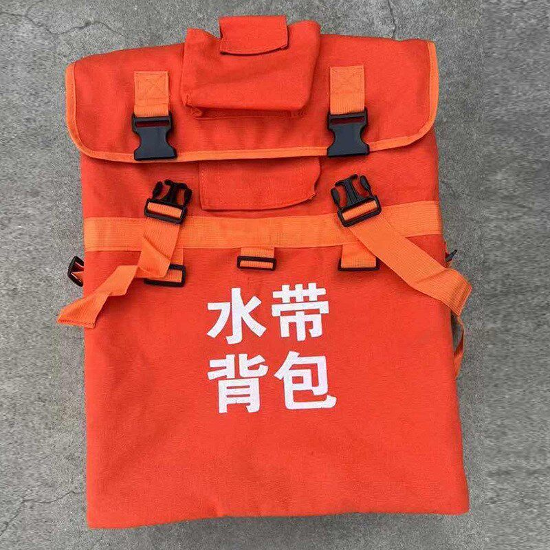 水带背包现货森i林加厚帆布防火便携工具背筐框架不锈钢森防双肩