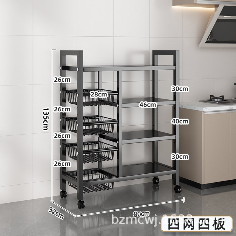 微波炉置物架锅具沥水厨房整理可移动可R调节多用途收纳架