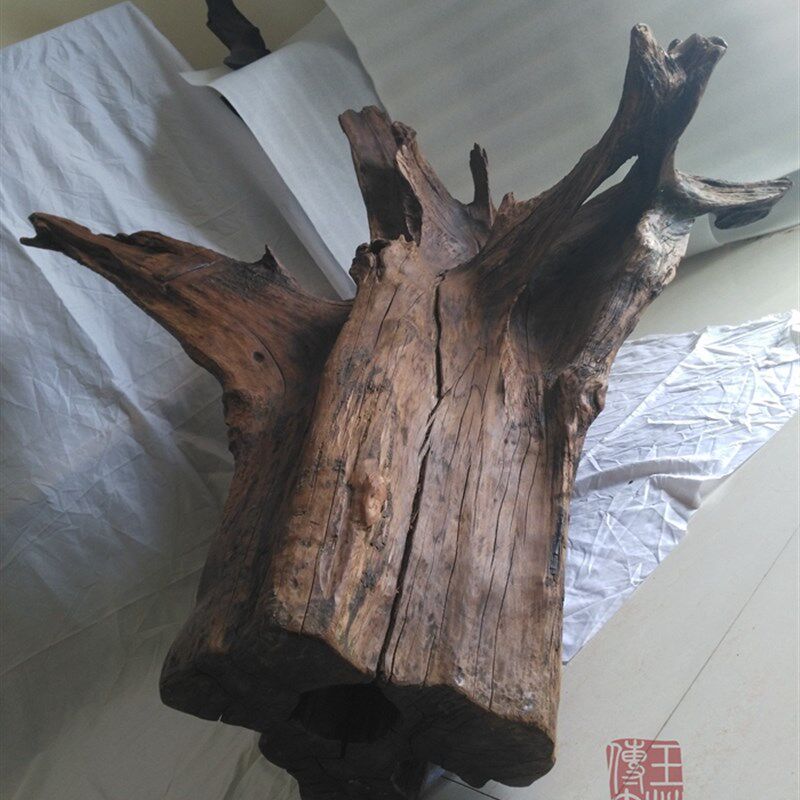千年阴沉木水沉水木摆件s毛料根料根雕树根艺茶台茶座树兜坨坨树