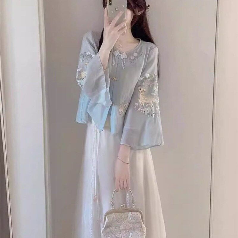 新唐装中国风女装改进型汉代成人