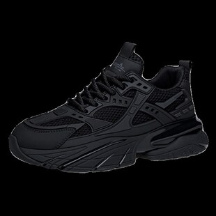 男鞋冬季2023新款潮流百搭休闲鞋子男士厚N底增高防滑运动跑步鞋