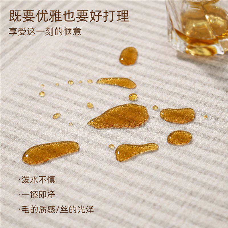 客厅地毯2024新款奶油风免y洗可擦卧室房间地垫家用防水床边毯全