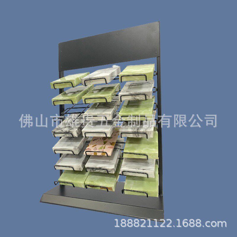 石材石英石小样展示架瓷砖展架岩板推拉柜大理石玻璃.橱柜门板架
