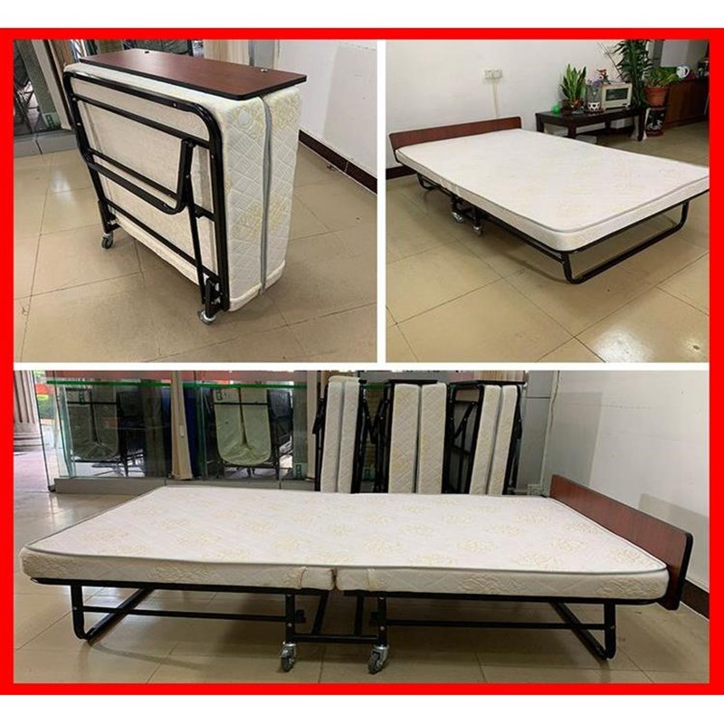 单双人折叠床家用办公室午休午睡神器临时床酒店加床小床简易便携