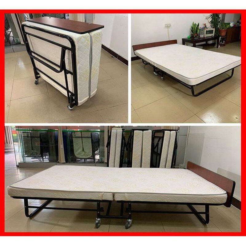 单双人折叠床家用办公室午休午睡神器临时床酒店加床小床简易便携