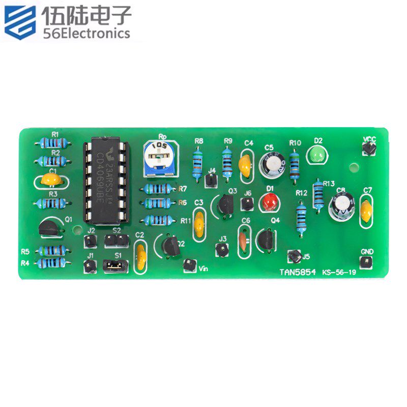 CD4069振荡电子实训教学焊接练习电路板散件DIY制作套件KS-56-19