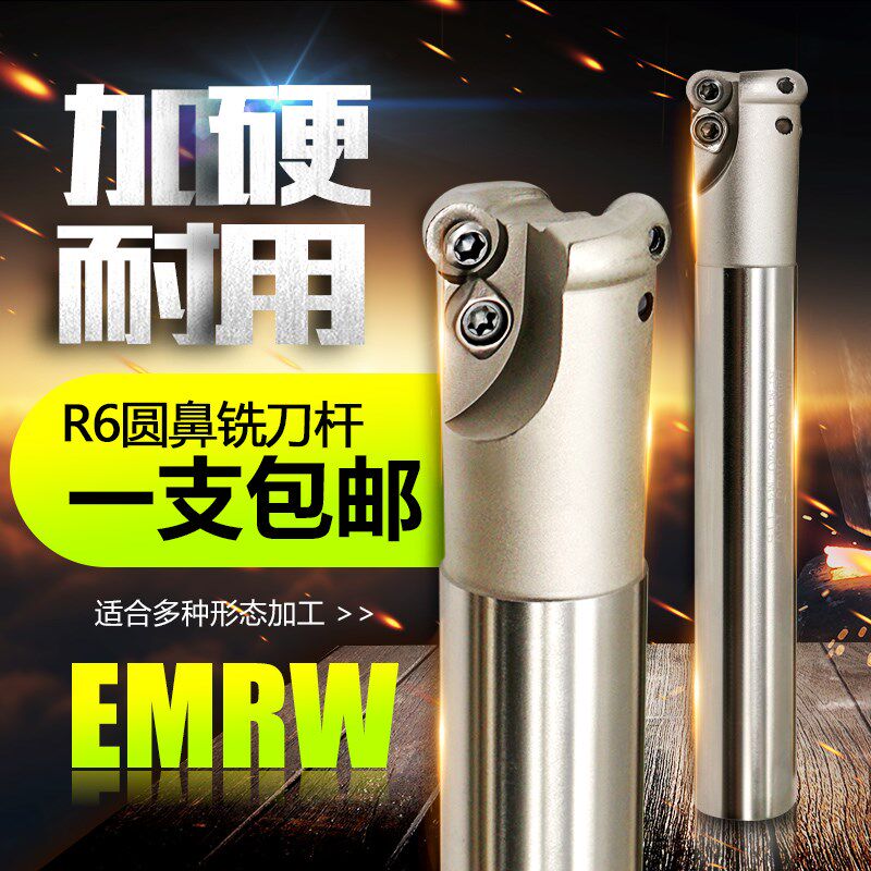 EMRW  R4 R5 R6 圆鼻铣刀杆CNC数控立铣刀杆 加工中心 立铣刀杆