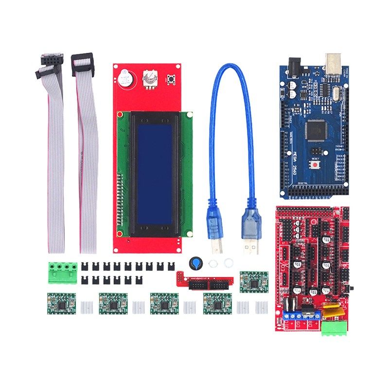 3D打印机套件 2004LCD MEGA2560 R3 RAMPS1.4控制板 A4988驱动板