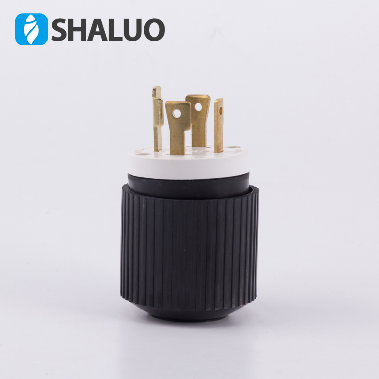 发电机美式四孔交流电源输出插头30A125V工业插头NEMA标准L14-30P
