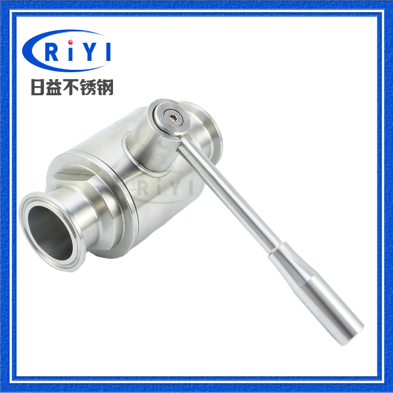 新款 304 316L卫生级快装直通球阀不锈钢手柄 卡箍卡盘式直通阀门