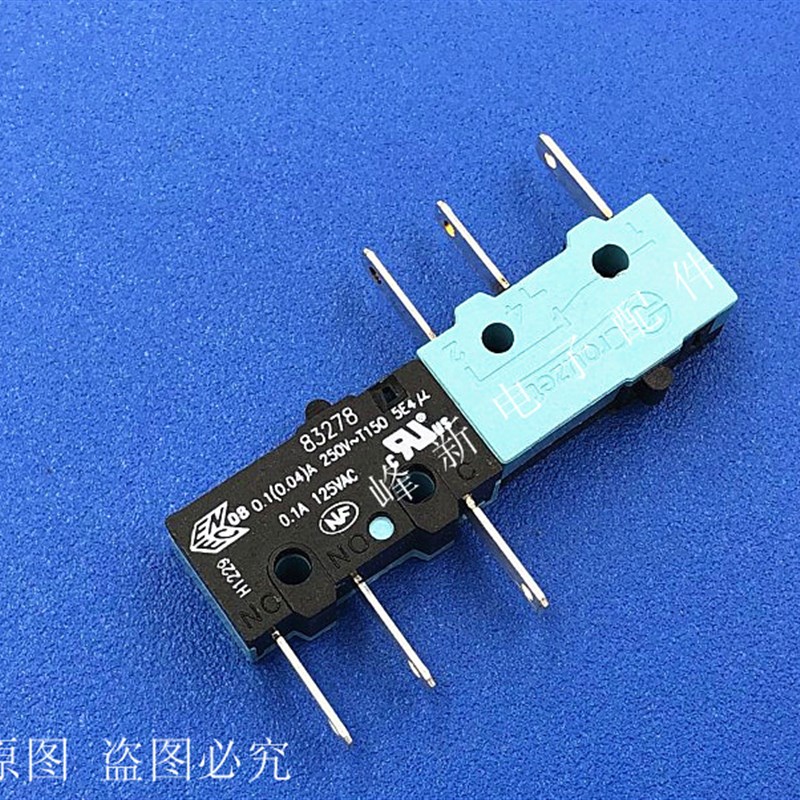 83278 0.1A250V/125VAC中微动开关小限位行程微动开关3脚