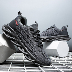 潮飞织休闲鞋 工作男士 运动鞋 软底鞋 鞋 加绒2021年v新款 秋季 男冬季